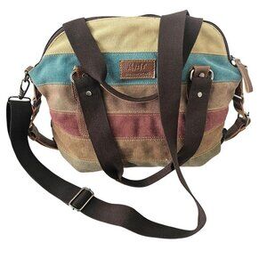 Manjianghong Multi Canvas Leather Crossbody Shoulder Handbag Large Capacity Tote